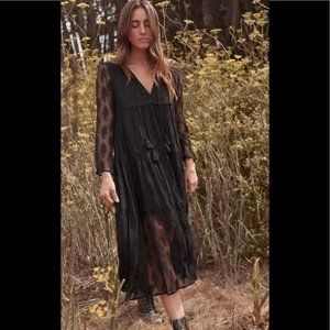 Christy Dawn Paloma Dress in noir (black) lace, size XS/S